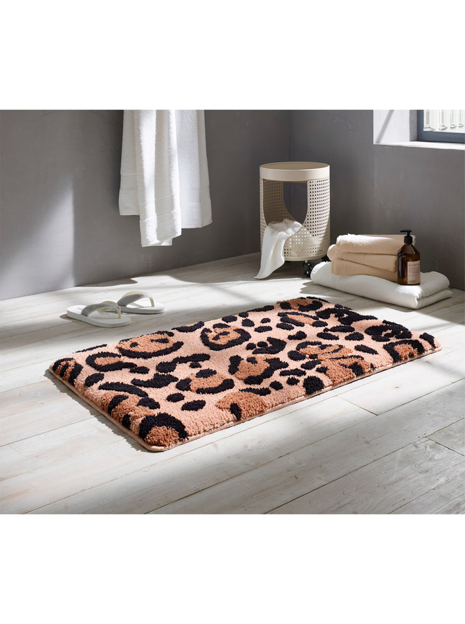 Badematte Leo in Multicolour, rutschfest und für Fußbodenheizung geeignet, rechteckig aus 100% Polyester - Bild 2