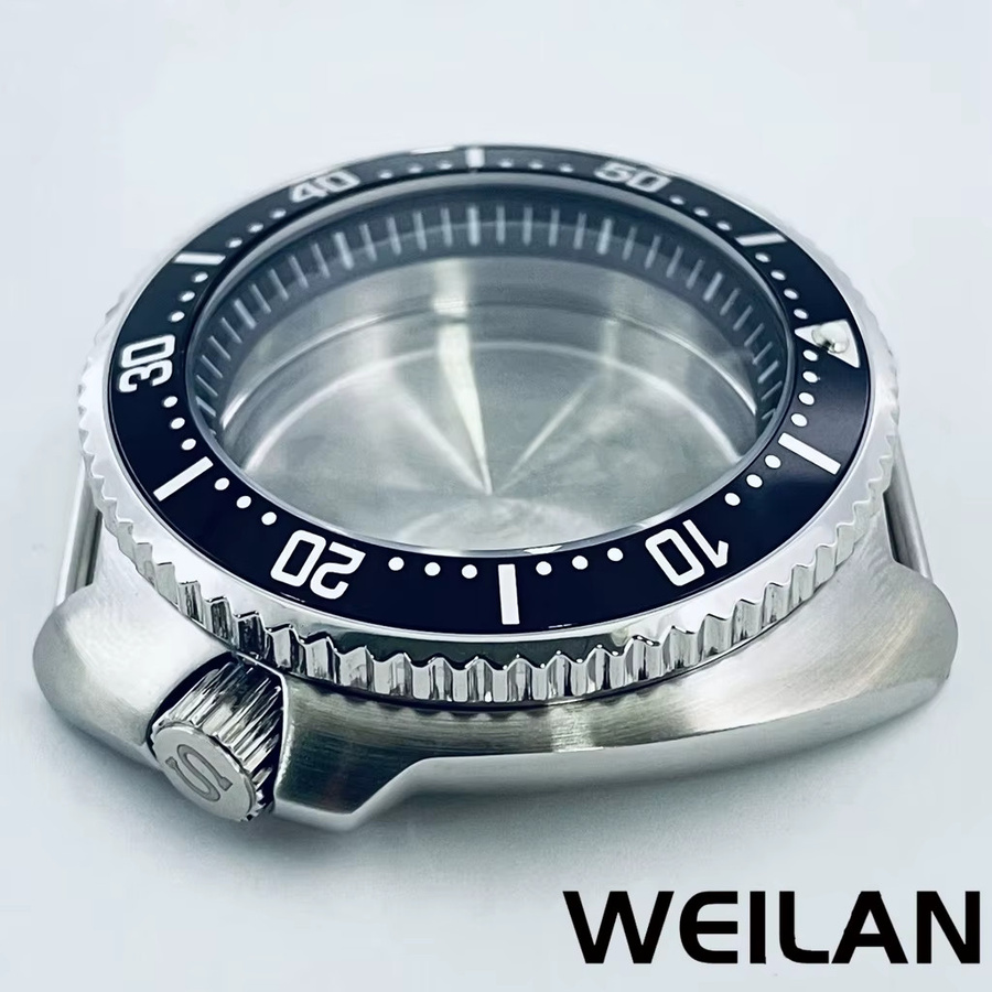 ANGLANG Uhrengehäuse Edelstahl, Silber, 44 mm, Unisex - Bild 2