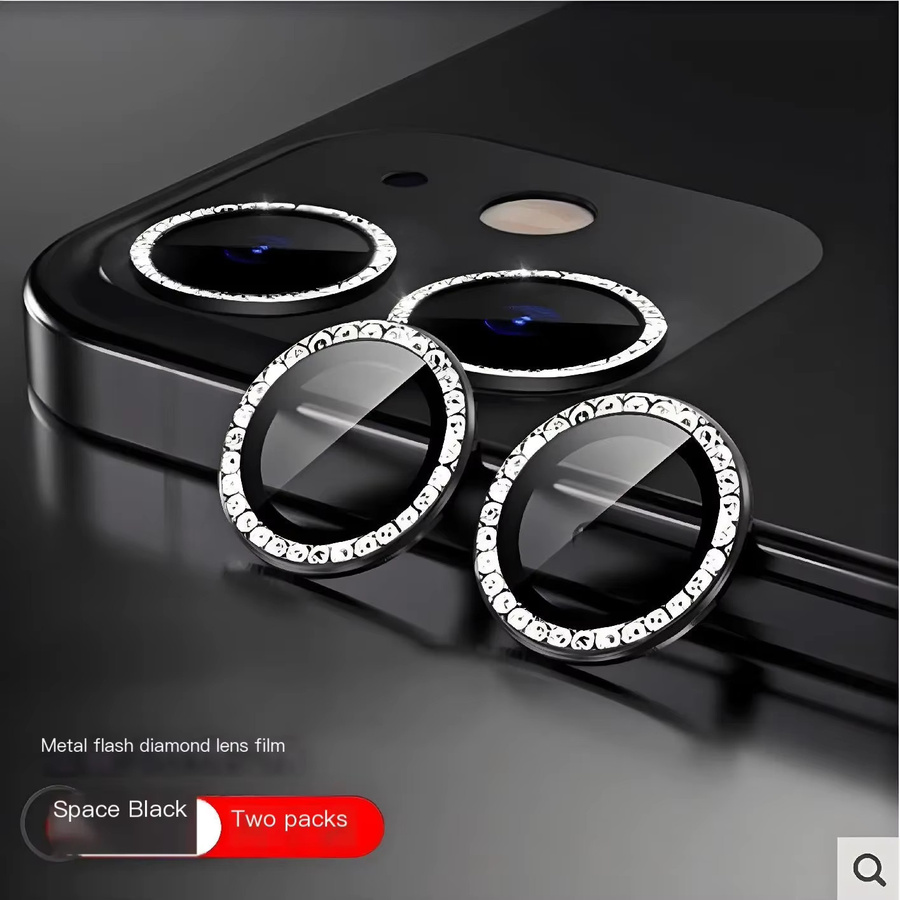 2-3er Set 9D Diamant Objektivschutz aus gehärtetem Glas für iPhone 15 Pro Max, iPhone 15 und iPhone 16 Pro Max in Gold - Bild 2