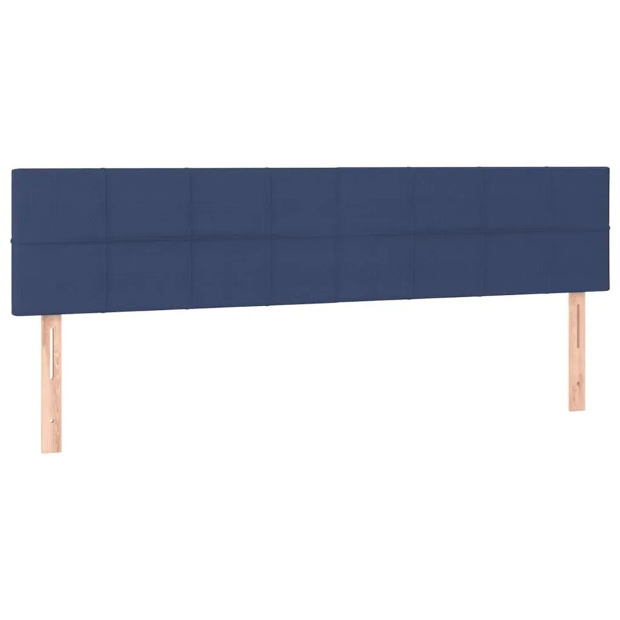 vidaXL LED Kopfteil Blau mit USB-Ladeanschluss und integrierter Beleuchtung, B/H: 200 x 88 cm, Stoffbezug - Bild 2