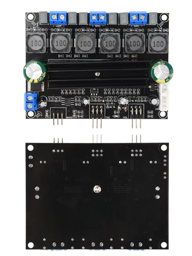 diymore TPA3116D2 Audiophile HIFI Digital Audio Verstärker 2,1 Kanal mit 50W x 2 + 100W Subwoofer und Verlängerungskabel - Bild 4
