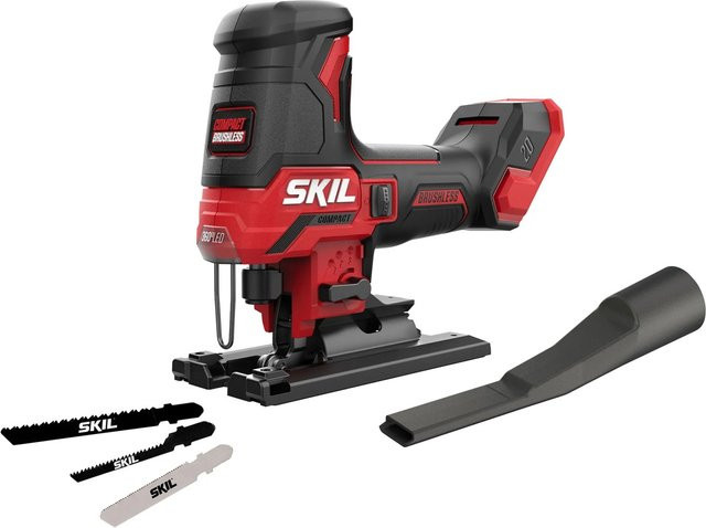 Skil Akku-Pendel-Stichsäge 3440CA Bürstenlos in Rot, 20 V ohne Akku und Ladegerät - Bild 1