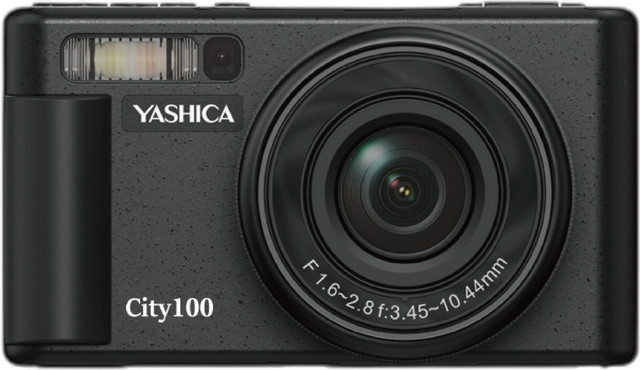 Yashica City 100 Kompaktkamera in Schwarz mit 72 MP CMOS, 3x optischem Zoom und 5K Video sowie Wi-Fi und USB-C - Bild 1