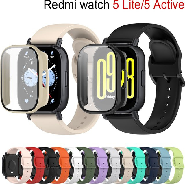 I LOVE LUO Uhrenarmband Silikon, Schwarz, für Xiaomi Redmi Watch 5 Lite - Bild 1