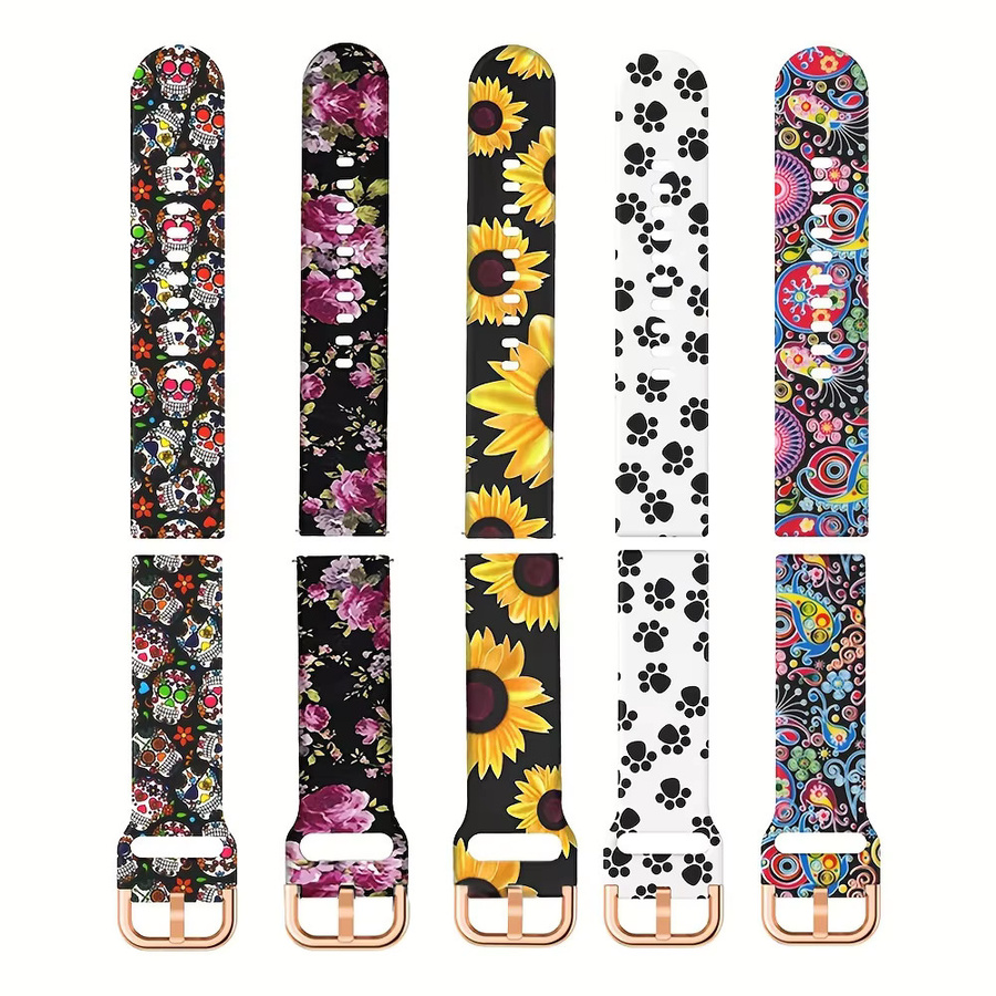 Uhrenarmband Silikon, Samsung Galaxy Fit 3, bunt, Damen - Bild 2