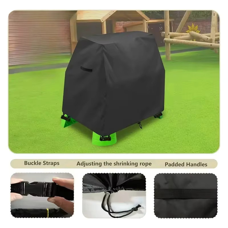 AquaPlay Showers Splash Pond Tischabdeckung aus Polyester in Schwarz mit verstellbarem Kordelzugverschluss - Bild 3