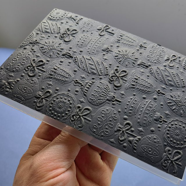 Stilvoller 3D-geprägter Ordner mit weihnachtlichem Retro-Laternenmotiv in Schwarz aus Kunststoff - Bild 1