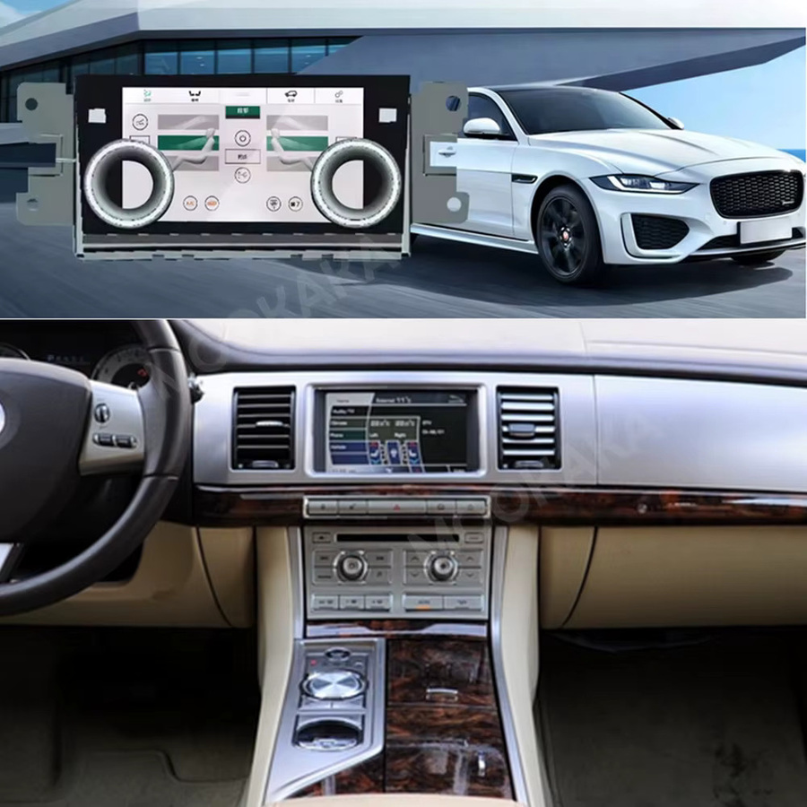 MOOKAKA Android Carplay Multimedia-Autoradio mit GPS-Navigation und Touchscreen für Jaguar XF 2008-2015, Schwarz - Bild 4