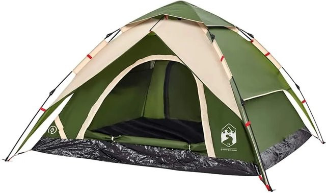 vidaXL Kuppel-Campingzelt für 5 Personen in Grün mit Quick Release System - Bild 1