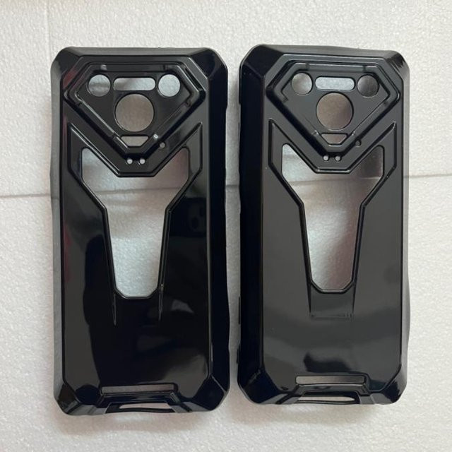 Schutzhülle für Ulefone Armor 34 und Armor 34 Pro, Transparent Schwarz, TPU Silikon Soft Cover - Bild 1