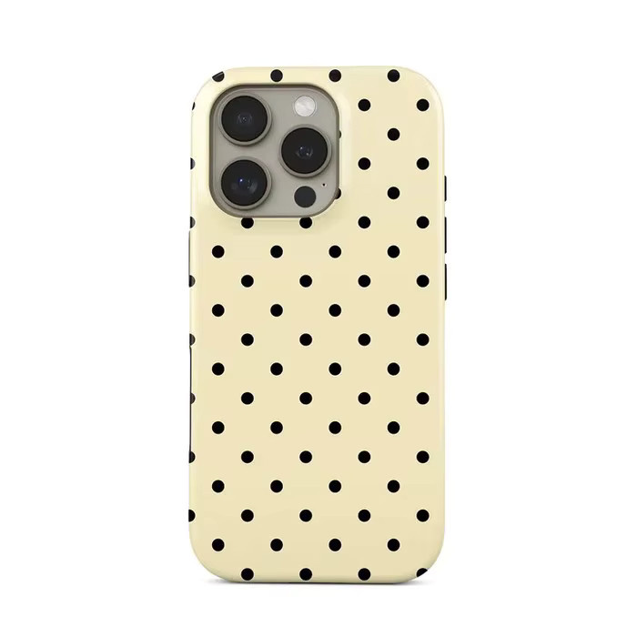Clmj Handyhülle mit Polka Dots für iPhone 11 bis iPhone 17 Pro Max Plus in Multicolour mit luxuriöser Doppelschicht-Rückabdeckung - Bild 2