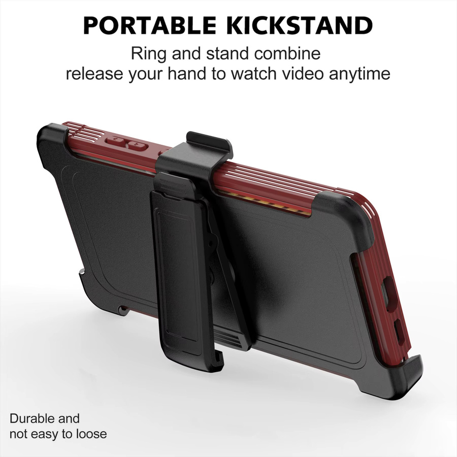 Armor Hybrid Anti-Drop XT MagSafe Hülle mit Clip für Samsung Galaxy S26 Ultra, S25 und S24 Plus, kabelloses Laden, OTT Cover, erhältlich in Schwarz und Rot - Bild 3