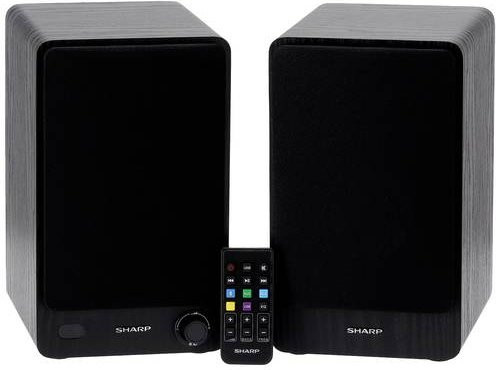 Sharp CP-SS30 Regallautsprecher Schwarz 60W mit Bluetooth und optischem Anschluss, 1 Paar - Bild 1