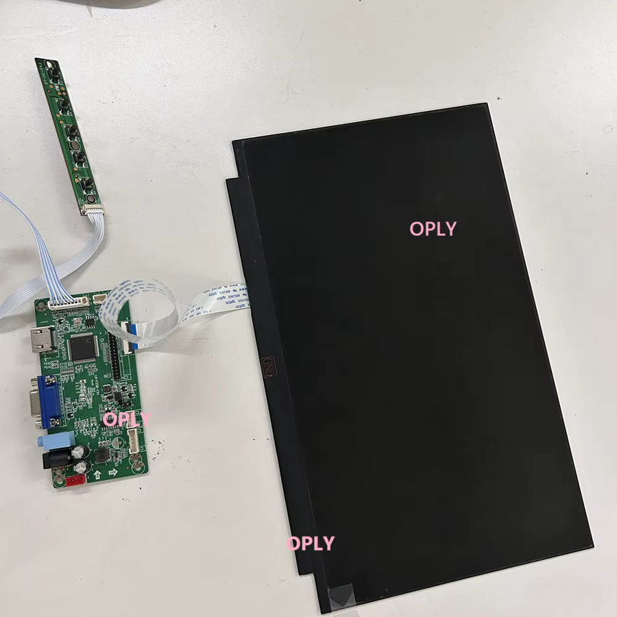 OPLY EDP Controller Board Kit für 17 Zoll WUXGA Monitor mit HDMI und VGA, kompatibel mit HSD170PUW1-B00 LED Panel, Schwarz - Bild 2