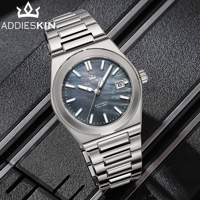AddiesKin Armbanduhr, Automatik, Edelstahl, 39 mm, Herren, Blau - Bild 1