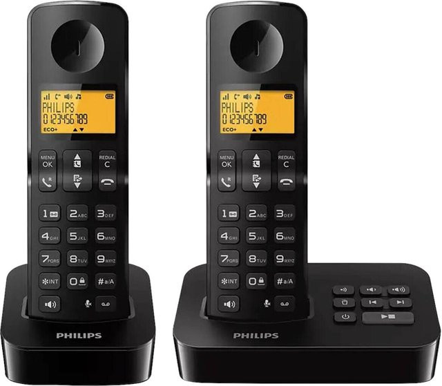 Philips Telefon-Set D2652B/01 in Schwarz - Bild 1