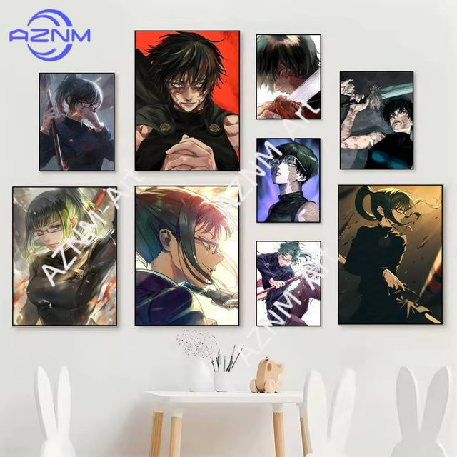 KAYOU Anime Manga-Poster Jujutsu Kaisen Zenin Maki Illustration in Mehrfarbig - Bild 1