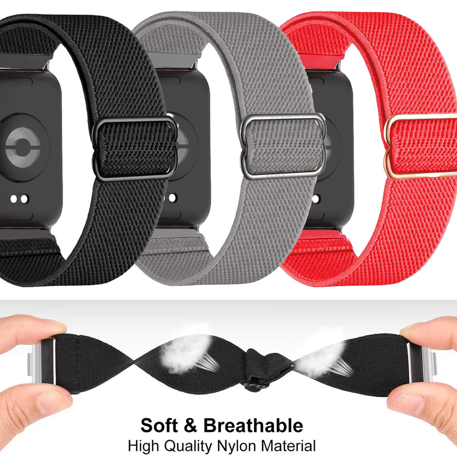 Geekthink Uhrenarmband Nylon, Schwarz, Unisex - Bild 1