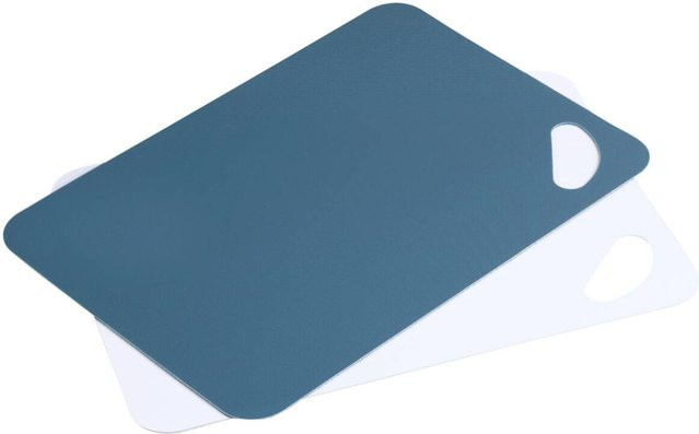 Kesper Schneidbrett aus Kunststoff in Weiß und Blau, rechteckig, B/T/H: 30,0 x 21,0 x 0,2 cm - Bild 1