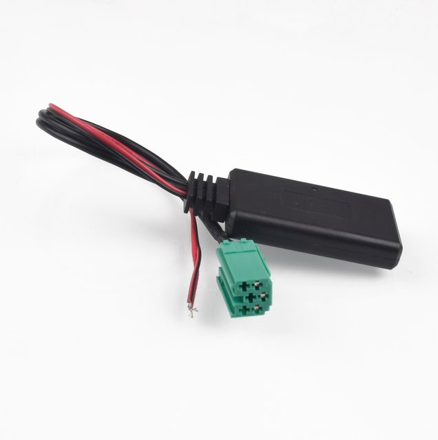 Auto-Bluetooth-Audio-AUX-Kabeladapter von Auto-Partner für Renault Clio Espace Kangoo Laguna Megane 2 in Schwarz mit 3,5 mm Klinkenanschluss - Bild 1