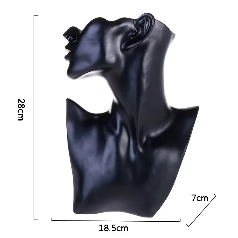 Schmuck Display Stand Mannequin Porträt von luckyiasv in Weiß für Ohrringe und Halsketten - Bild 4