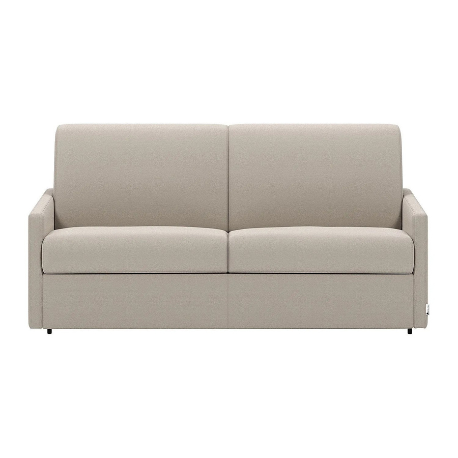 Schlafsofa Calife von Vente-unique in Beige mit Stoffbezug und 190 cm Breite - Bild 2