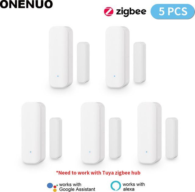 Tuya Zigbee Türsensor und Fenster Magnetsensor in Weiß für Smart Life und Tuya Zigbee Gateway (Benötigt Tuya Zigbee Gateway Hub) - Bild 1