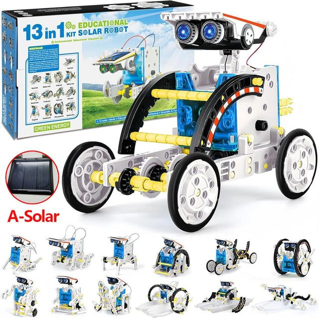 chriyungel Solar-Roboter-Bausätze, MINT-Lernspielzeug, ab 8 Jahre - Bild 1