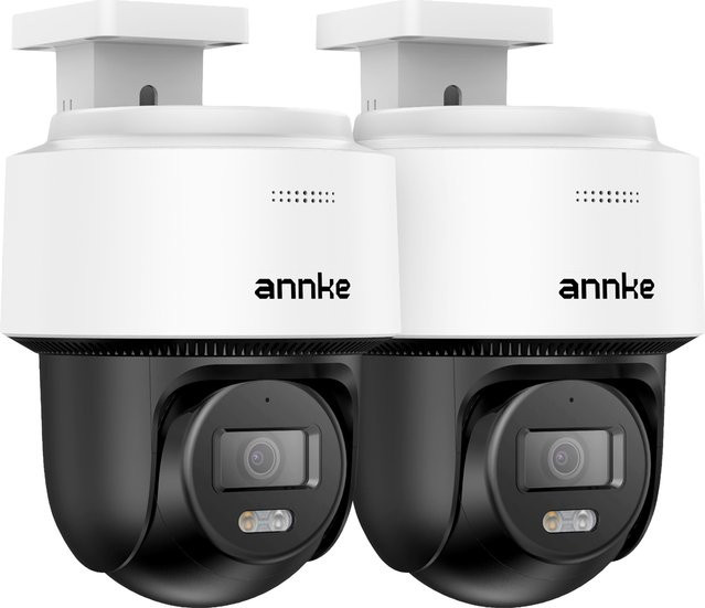 ANNKE CPT800 4K 8MP PT PoE IP-Sicherheitskamera mit 2-Wege-Audio, Auto-Tracking Lite, KI-Menschenerkennung und Smart Dual Light in Weiß - Bild 1