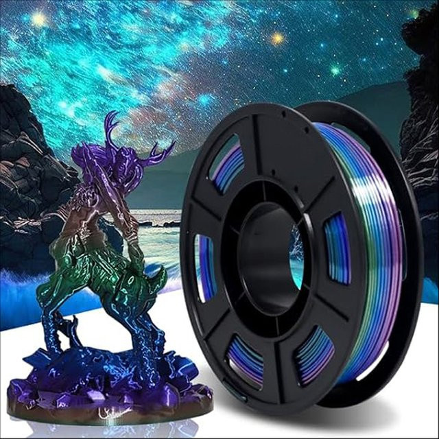 MANLANG Regenbogen PLA Filament 1,75 mm Multicolor für FDM 3D-Drucker - Bild 1