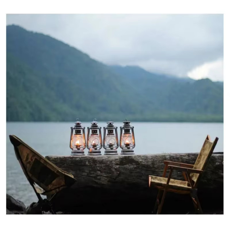GO PEAK Retro Outdoor Handlampe Tragbare Camping Kohle Öl Lampe - Bild 3