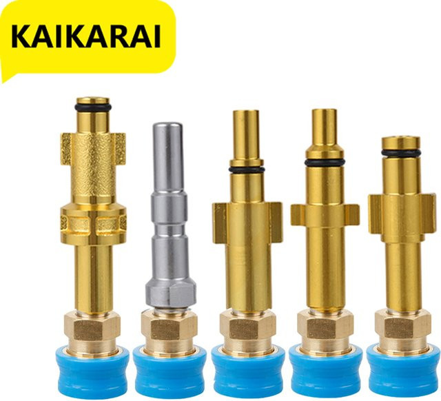 Kärcher Hochdruckreiniger Schnellkupplung 1/4 Zoll für Spritzpistole, Lanze und Bajonett-Adapter in Gold - Bild 1