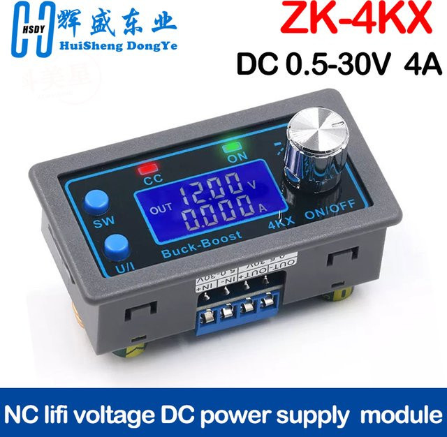 HUISHENGYUFA ZK-4KX DC-DC Buck Boost Converter CC CV Labor Netzteil Modul, Einstellbar 0,5-30V 4A - Bild 1