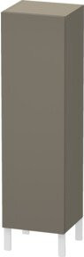 Duravit L-Cube indiv. Halbhochschrank mit Glastür links, flannel grey seidenmatt - Bild 1