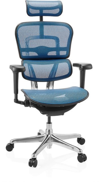 hjh OFFICE Ergohuman Ultra Gen2 Luxus Chefsessel mit Netzstoff, Armlehnen und Kopfstütze, höhenverstellbar - Bild 1