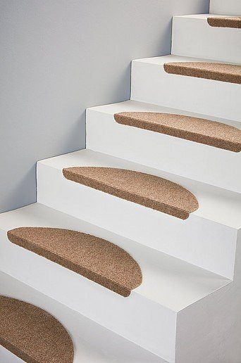 STEGET Treppenstufenmatten 2er-Pack Beige aus Sisal und Polypropylen mit halbrunder Kante - Bild 1
