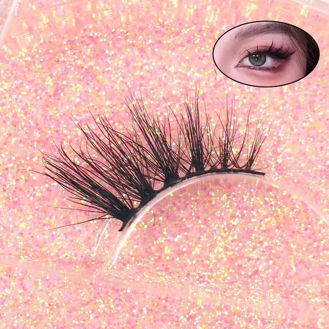 LEHUAMAO Künstliche Wimpern, Black, Natürlich, Unisex - Bild 1