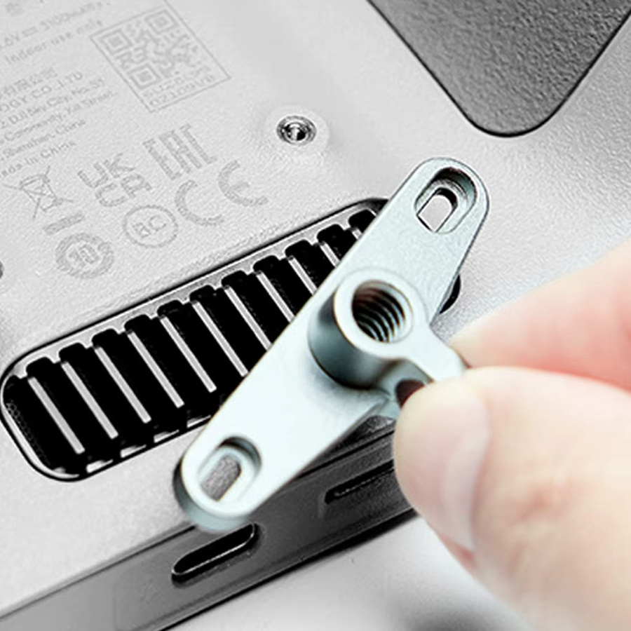 Metall Haken Halterung für DJI RC2 und DJI RC Fernbedienung als Montage Board für DJI Mini 4 Pro und DJI Mini 3 Pro Zubehör in Silber/Grau - Bild 3