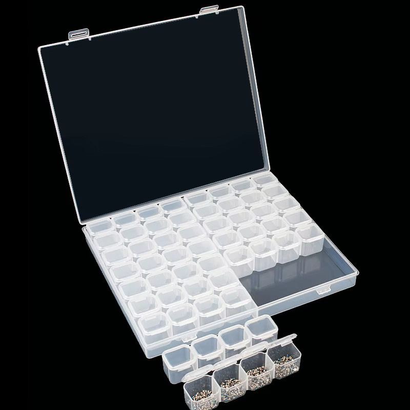Transparente Diamant-Stickerei-Aufbewahrungsbox aus Kunststoff für Diamantmalerei und Kreuzstich-Zubehör - Bild 6