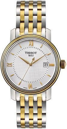 Tissot Armbanduhr Portofino, Quarz, Edelstahl, 40 mm, Weiß, Herren - Bild 1
