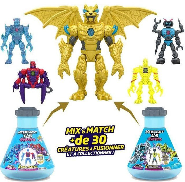 MRBEAST LAB Mix & Match, 2er-Pack Figuren, Drachen-Figur, ab 4 Jahren - Bild 1