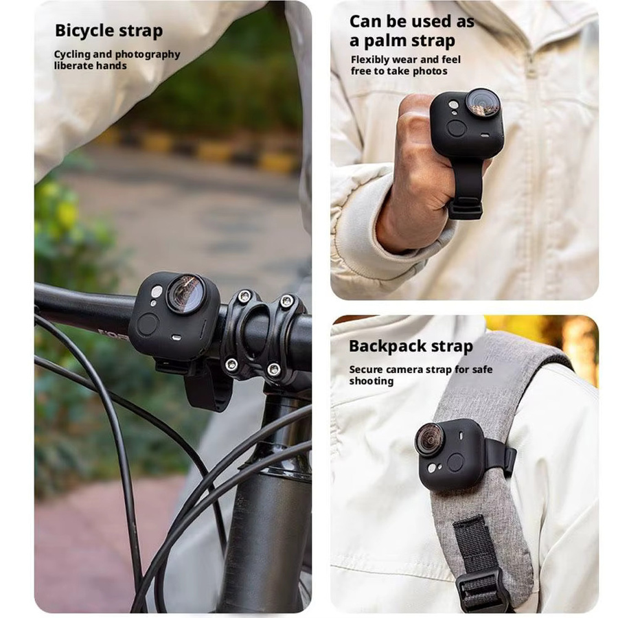 Insta360 GO Sportkamera-Schutzhülle mit verstellbarem Ultra Strap Armband aus Silikon, mehrfarbig - Bild 3