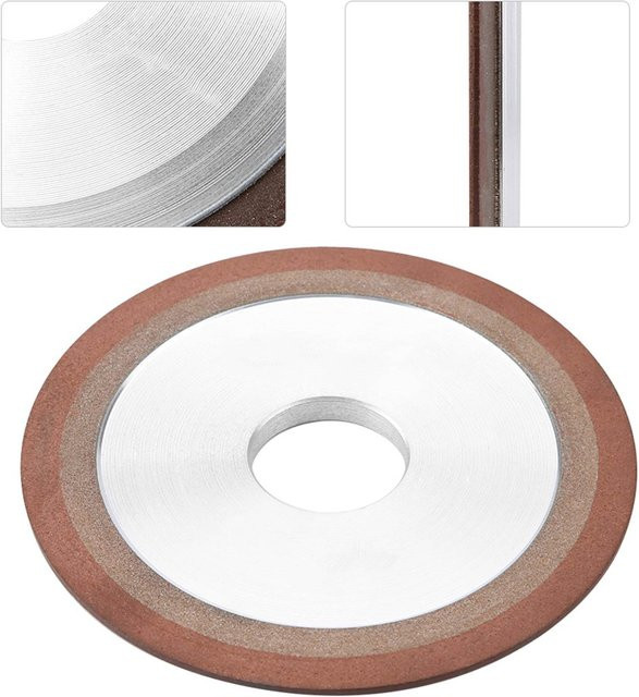ZJCHAO Harz-Schleifscheibe für Legierungsklingen aus Wolframstahl, B/D/H: 125 x 32 x 10 mm, Dicke: 8 mm - Bild 1