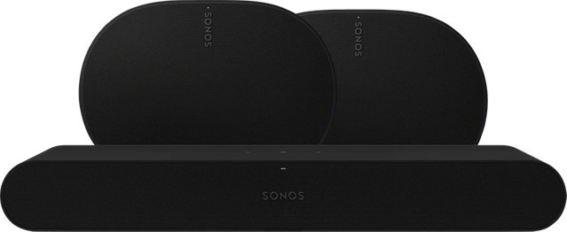 Sonos Soundbar Ray und 2x Era 300 Speaker Set in Schwarz - Bild 1