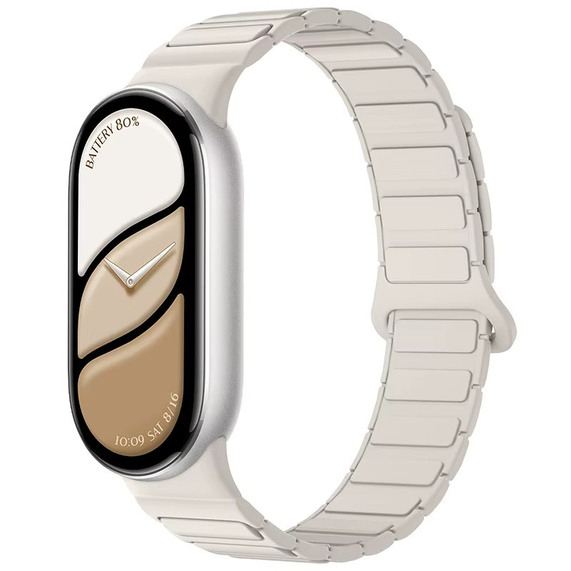 LCAPLE Uhrenarmband Xiaomi, Silikon, Weiß, Unisex - Bild 2