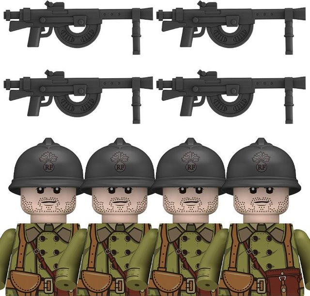 Happy Building Blocks Französische Armee Infanteriesoldat, Bausteine, ab 7 Jahren - Bild 1
