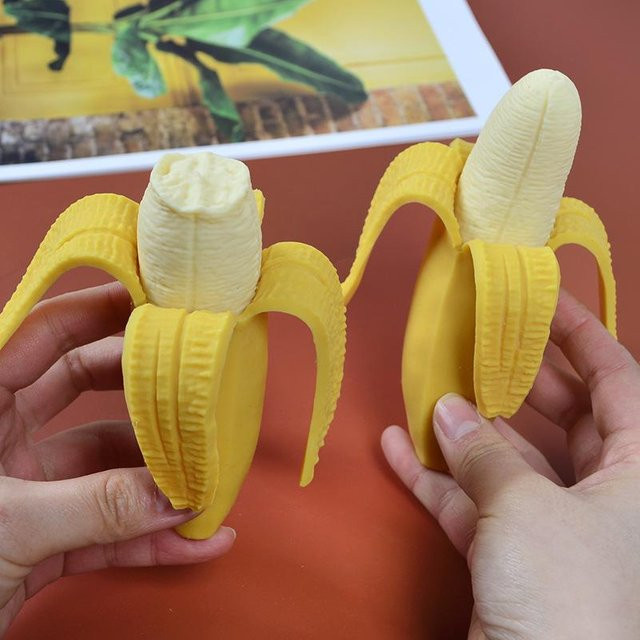 Topmix Bananen-Quetschspielzeug, Stressabbau-Fidget-Spielzeug - Bild 1