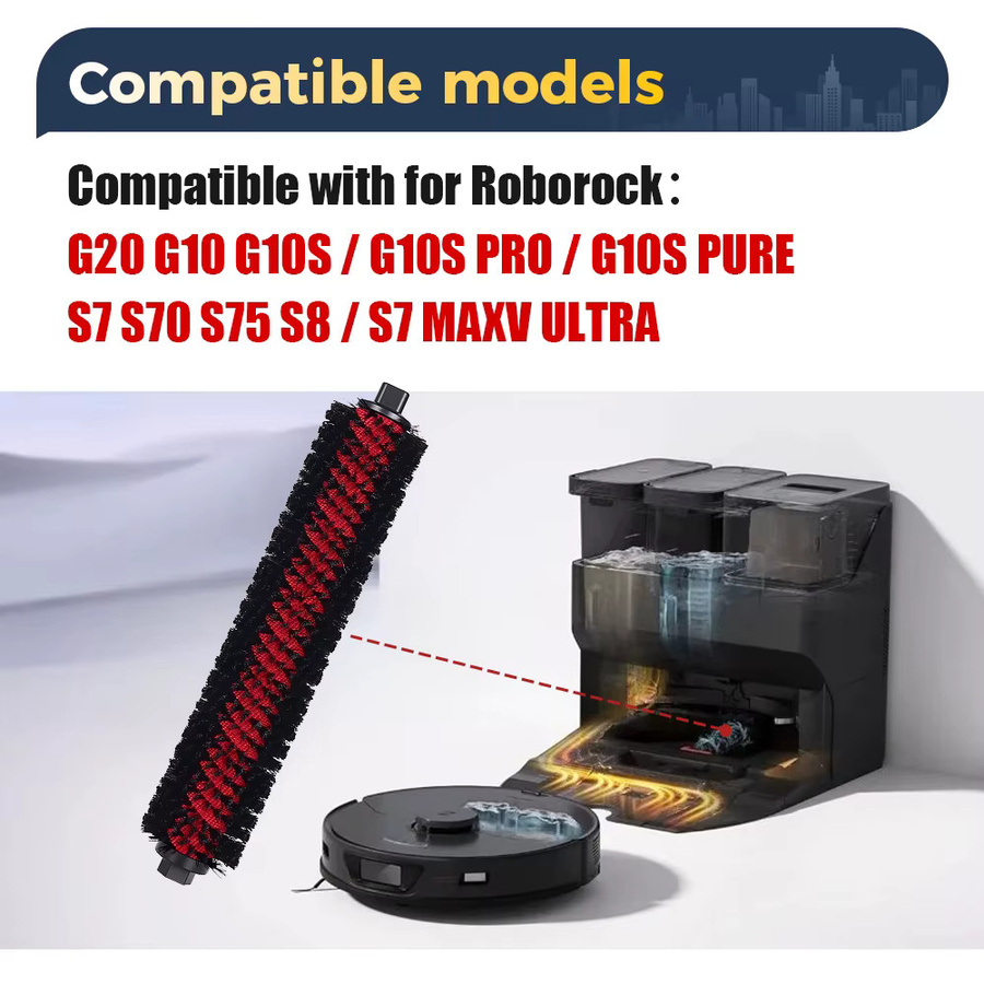 Hochgeschwindigkeits-Reinigungsrollbürste als Ersatzteil für Roborock G20, G10, G10S, G10S Pro, S7, S7 Pro Ultra und S8, S8 Pro - Bild 6