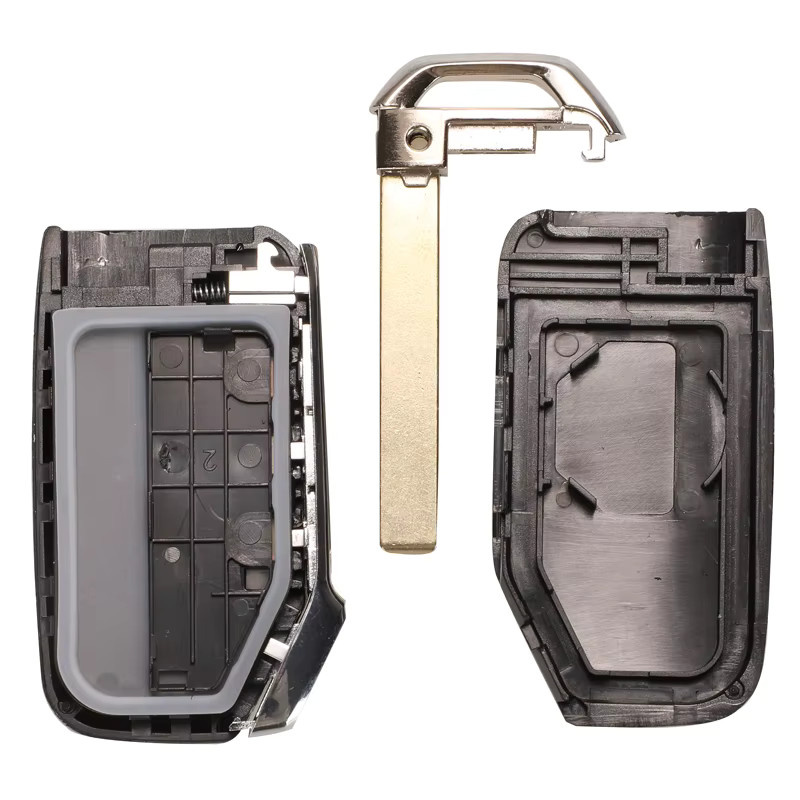Jingyuqin 3-Tasten-Schlüsselgehäuse für Kia Sportage Ceed Sorento Cerato Forte 2017 - 2019 FOB Fernbedienung Smart Car Key Ersatzgehäuse in Schwarz - Bild 3