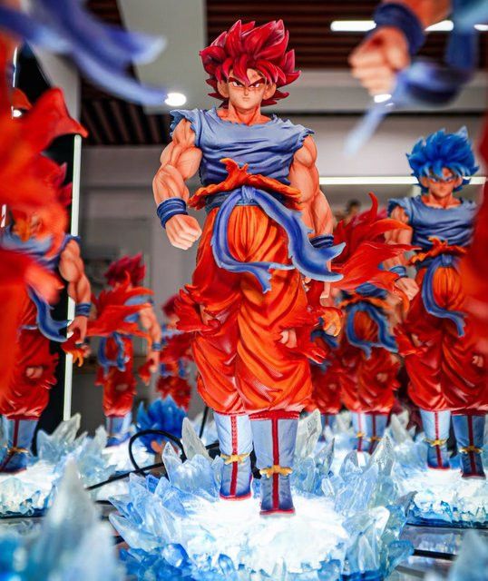 Jt Kirin Dragon Ball Anime Figur Super Blue Goku Gk Statue, Multicolor, Höhe: 35 cm - Bild 1